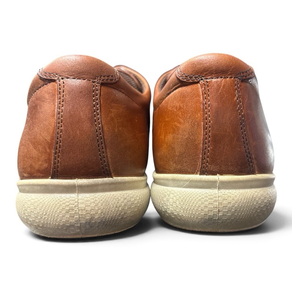 ECCO Men's Brown Leather Apron Toe Oxford Comfort Shoes EU 43 US 9–9.5 - Picture 4 of 7